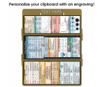 WhiteCoat Clipboard® Trifold - Tactical Brown Critical Care Edition